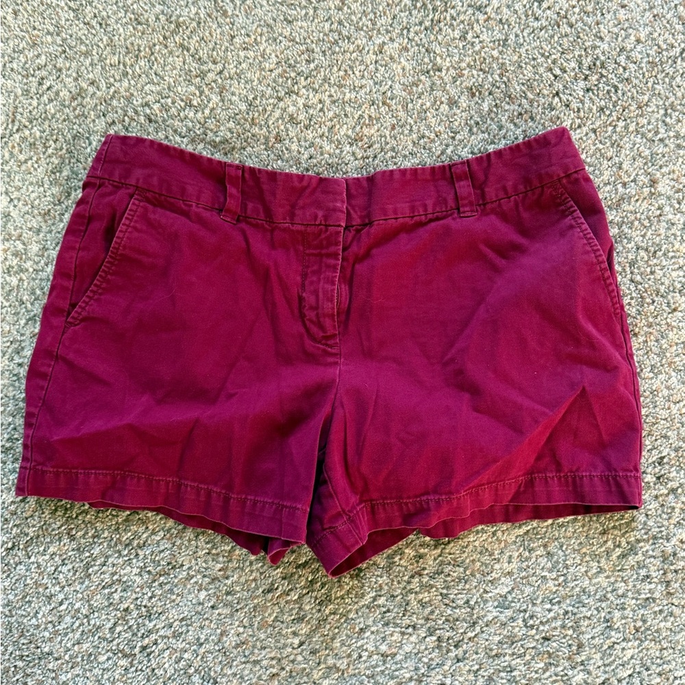 LOFT Women's Wine-Colored Casual Shorts